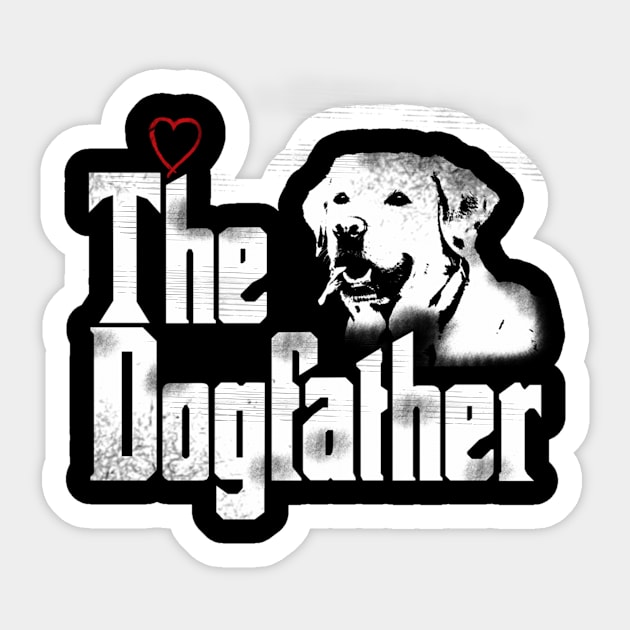 The Dogfather Labrador Dad Sticker by SnugFarm